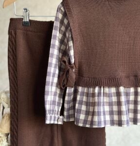 Ekose Gömlek Triko Takım