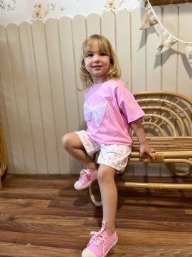 Kurdeleli Alt Üst Takım Pembe