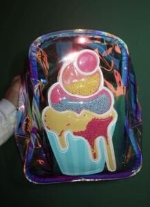 Hologram Cupcake Sırt Çantası