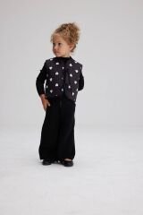 Siyah Yelekli Triko Takım