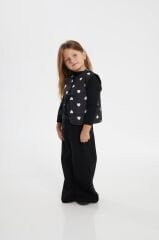 Siyah Yelekli Triko Takım