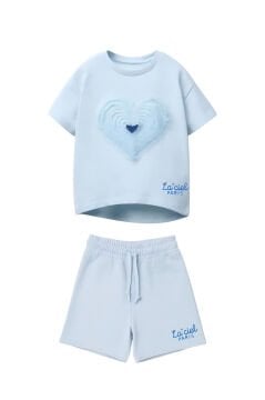 La’Ciel Mavi Şortlu Takım