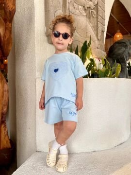 La’Ciel Mavi Şortlu Takım