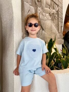 La’Ciel Mavi Şortlu Takım