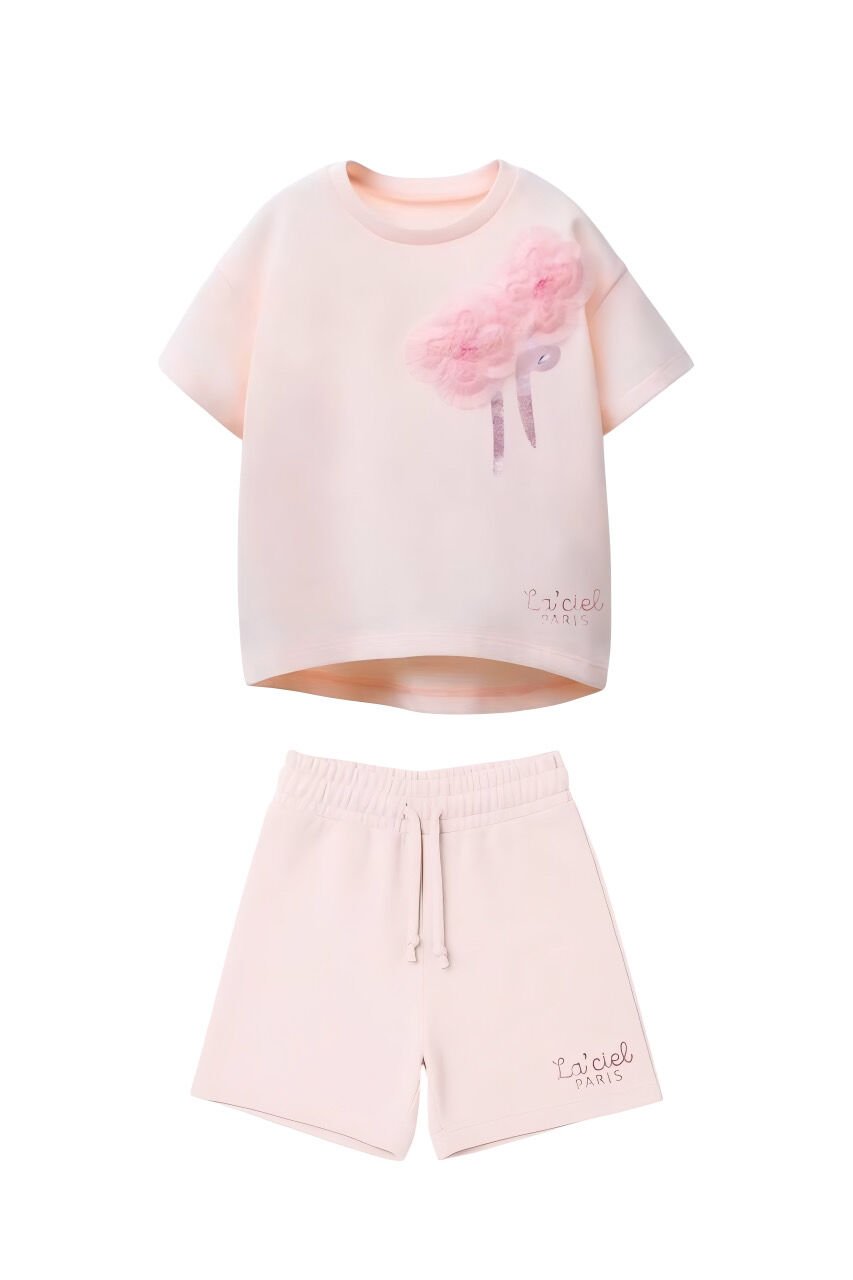 La’Ciel Pembe Şortlu Takım