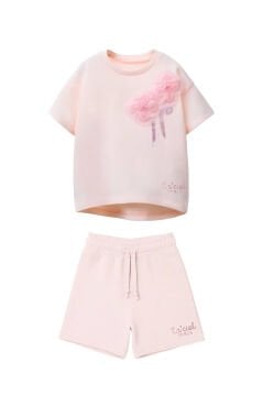 La’Ciel Pembe Şortlu Takım