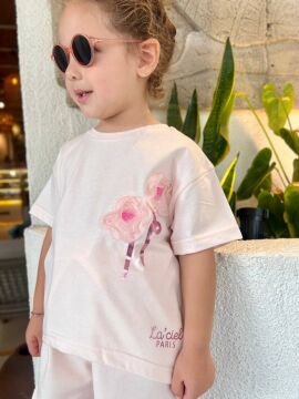 La’Ciel Pembe Şortlu Takım