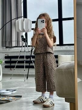 La’Ciel Paris Kapri Leopar Takım