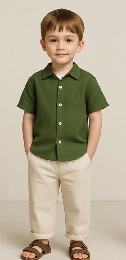 Yeşil Gömlek Pantolon Takım