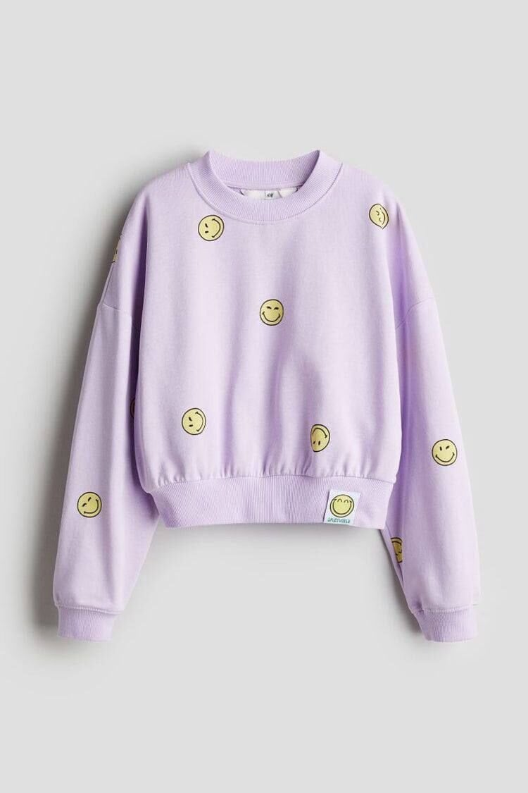 Smile Baskılı Sweatshirt