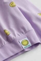 Smile Baskılı Sweatshirt