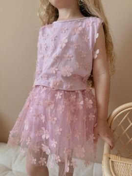 Çiçek İşlemeli Takım