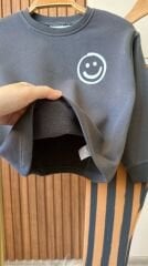 Smile Çizgili Pantolonlu Takım
