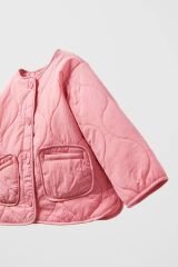 Pembe Kapitone Bomber Ceket