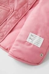 Pembe Kapitone Bomber Ceket
