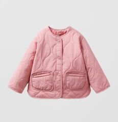 Pembe Kapitone Bomber Ceket
