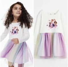 Renkli Tütülü Elbise