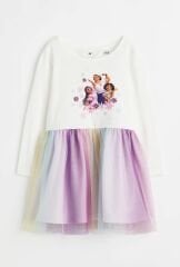 Renkli Tütülü Elbise