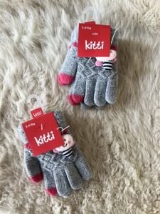 Arılı Gri Eldiven