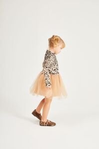 Leopar Tütülü Elbise