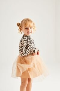 Leopar Tütülü Elbise