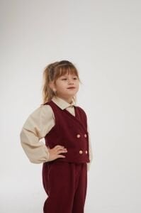 Bordo Kaşe 3’lü Takım