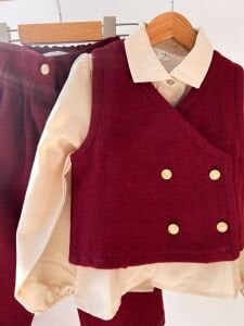 Bordo Kaşe 3’lü Takım