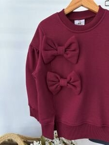 Bordo Kurdeleli Taytlı Takım