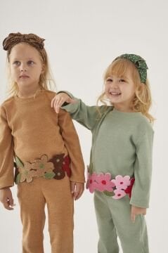 Çiçek Süzeneli Yeşil Takım