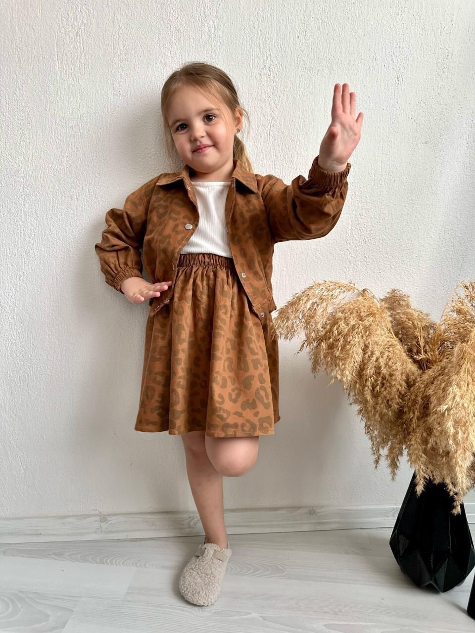 Leoparlı Etekli Takım