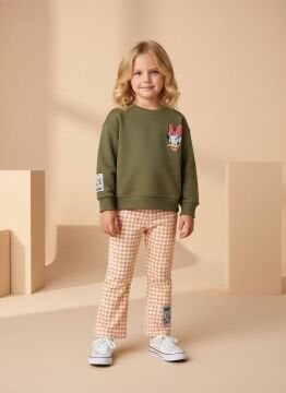 Daısy Duck Yeşil Desenli Takım