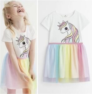 Unicorn Tütülü Elbise