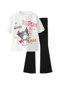 Kuromi İspanyol Paça Pantolonlu Takım