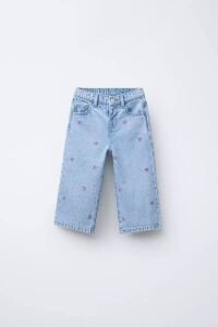 Nakış İşlemeli Kot Pantolon