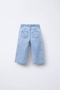 Nakış İşlemeli Kot Pantolon