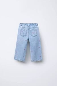 Nakış İşlemeli Kot Pantolon