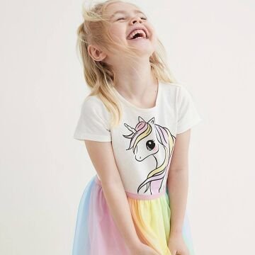 Unicorn Tütülü Elbise