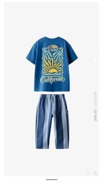 Çizgili Pantolonlu Sörf Takım